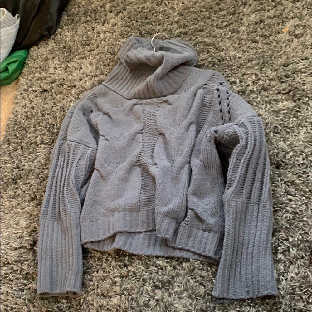 warm and cozy cowl turtleneck sweater